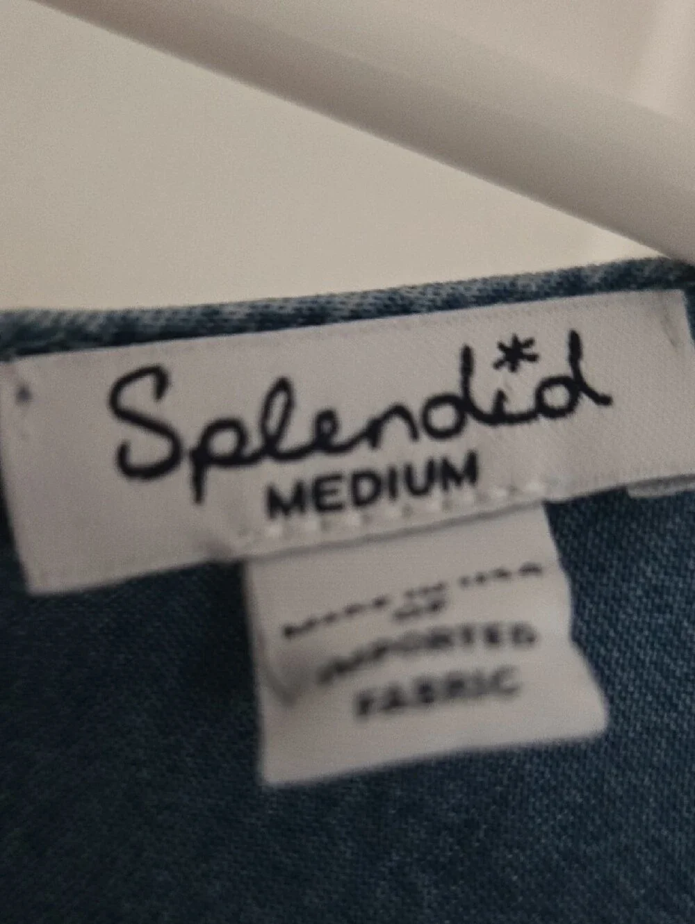 Splendid Chambray Blue Sleeveless Romper -medium - Picture 4 of 13